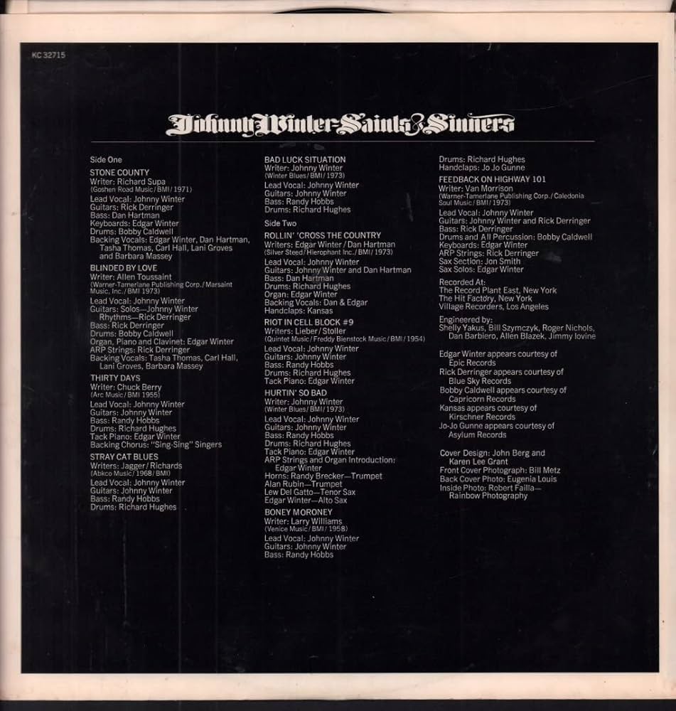 【中古】 Saints ＆ Sinners ジョニー・ウィンター 612iuXQ674L._UF1000,1000_QL80_.jpg